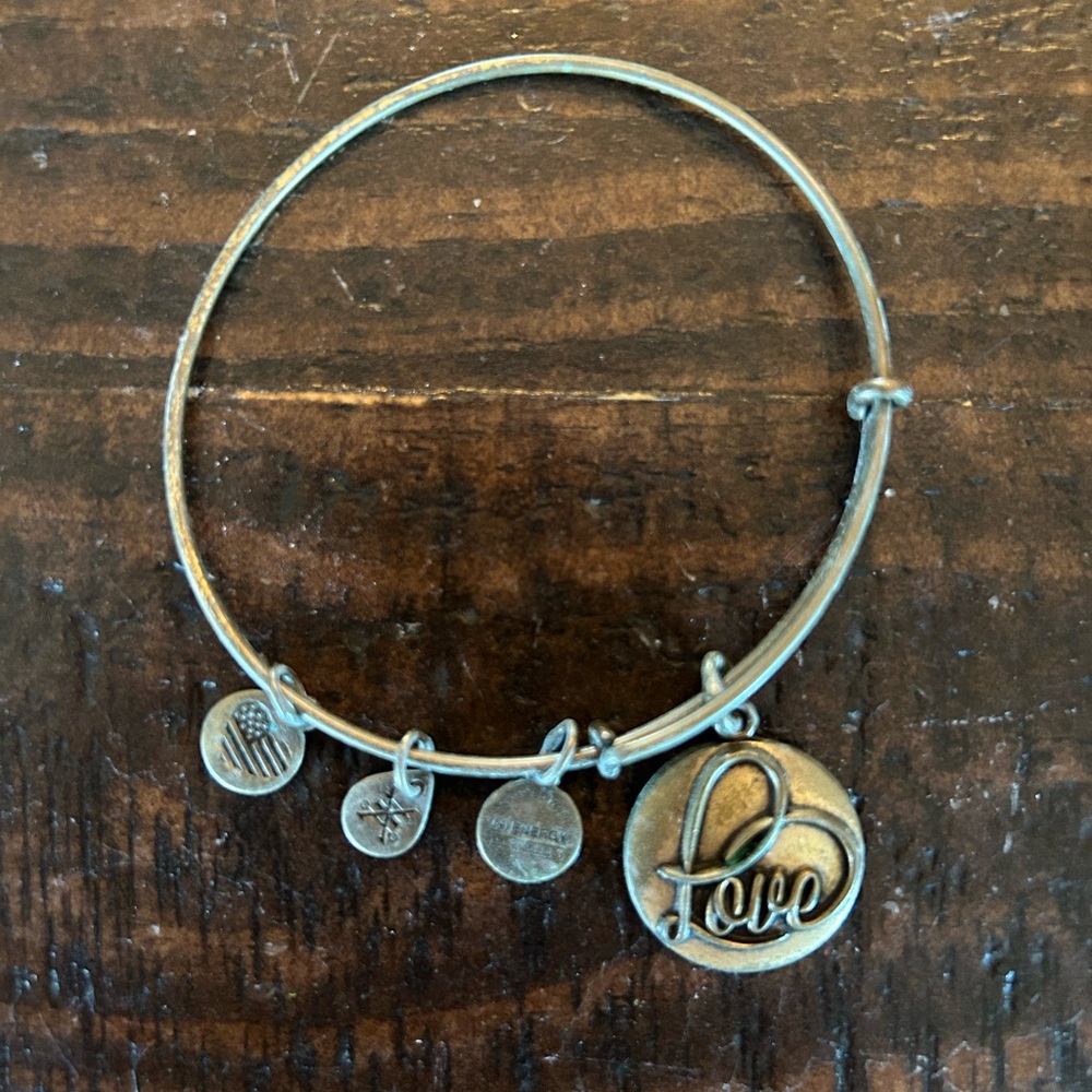 ALEX AND ANI Love Charm Bangle